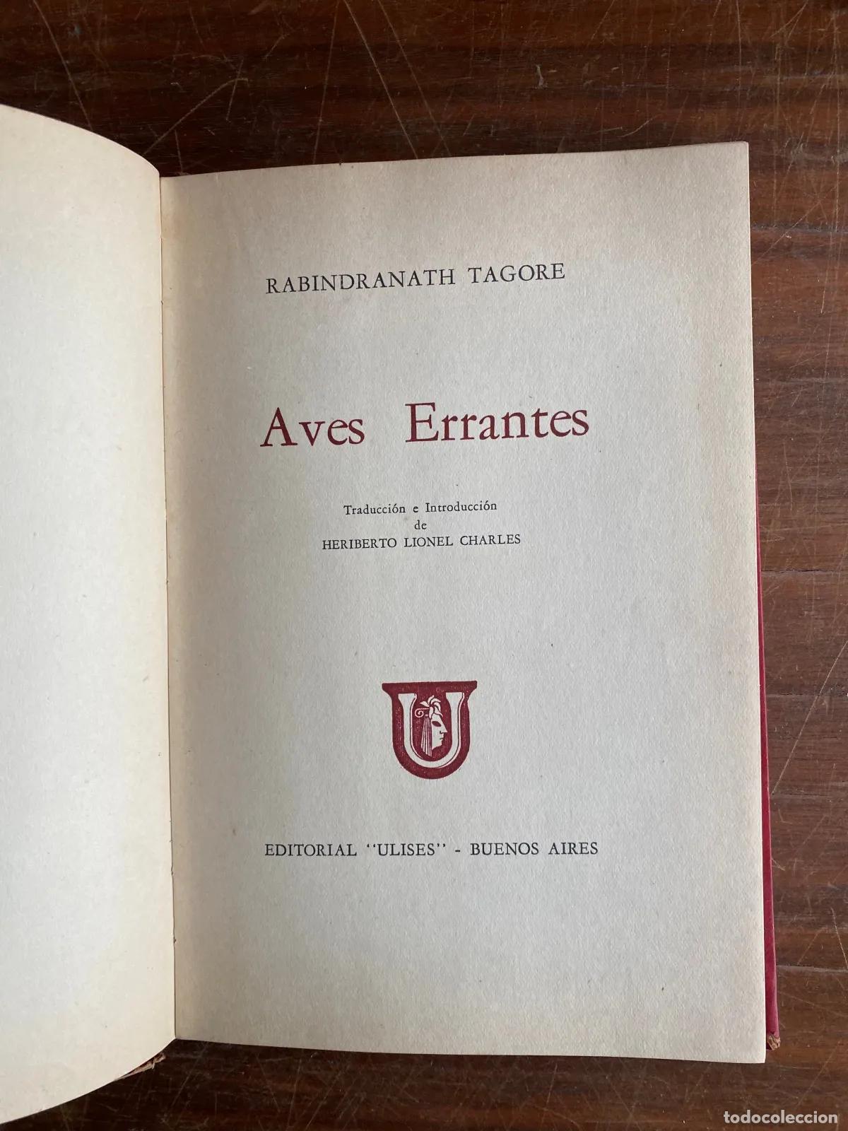 Livres: Rabindranath Tagore - Aves Errantes