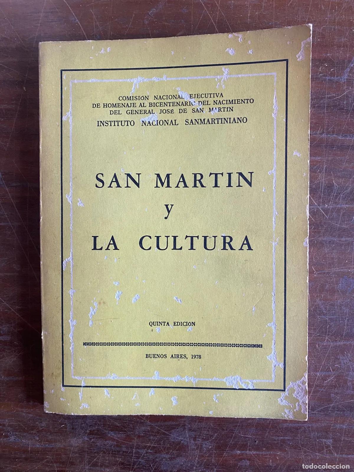 Libri di seconda mano: SAN MARTIN y LA CULTURA