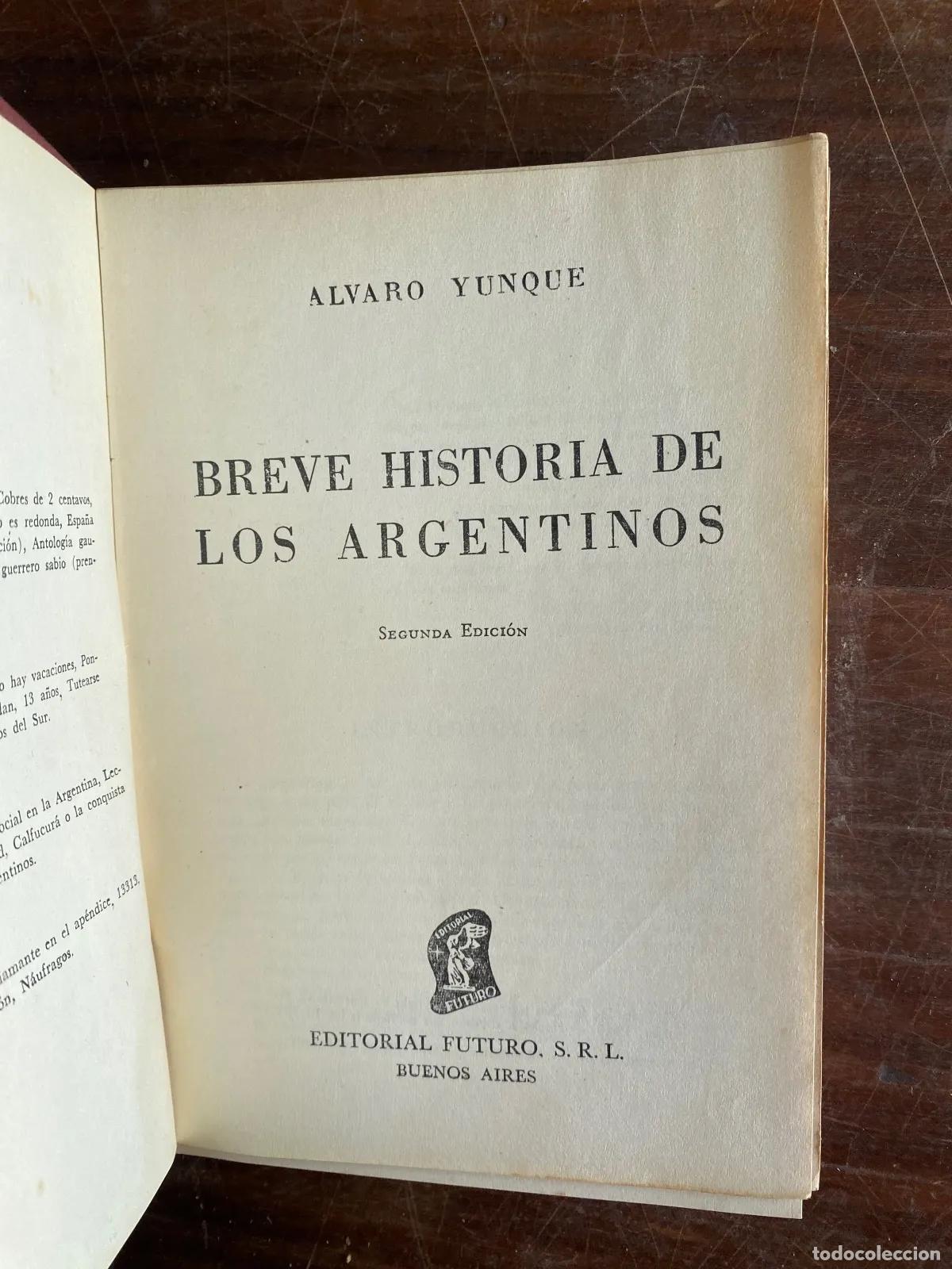 B&uuml;cher: alvaro Yunque - Breve Historia de los Argentinos