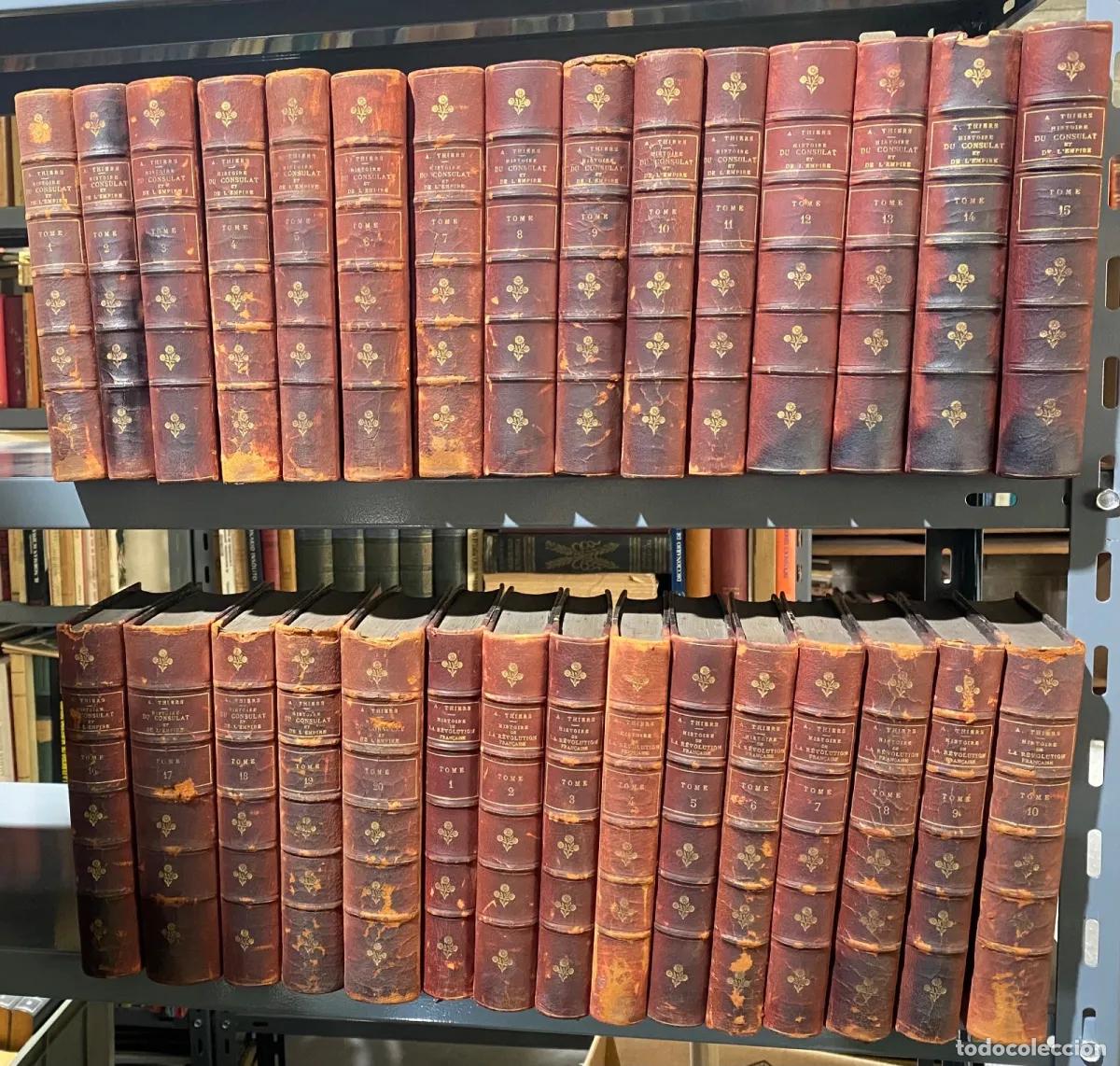 Libri di seconda mano: Adolphe Thiers - Histoire du Consulat et de l'Empire + Histoire de la revolution 30 tomos