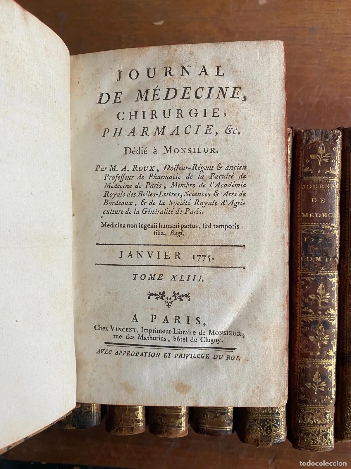 Libri di seconda mano: Augustin Roux - Journal de medecine, chirurgie, pharmacie, &c.