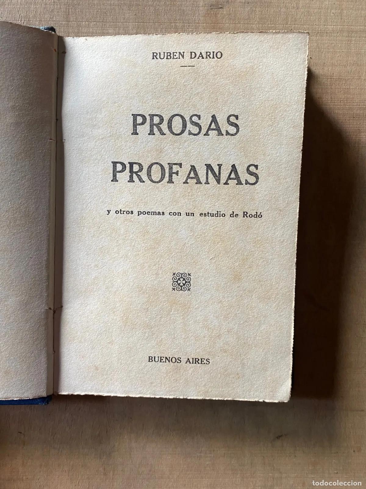 Libri di seconda mano: Ruben Dario - Prosas profanas