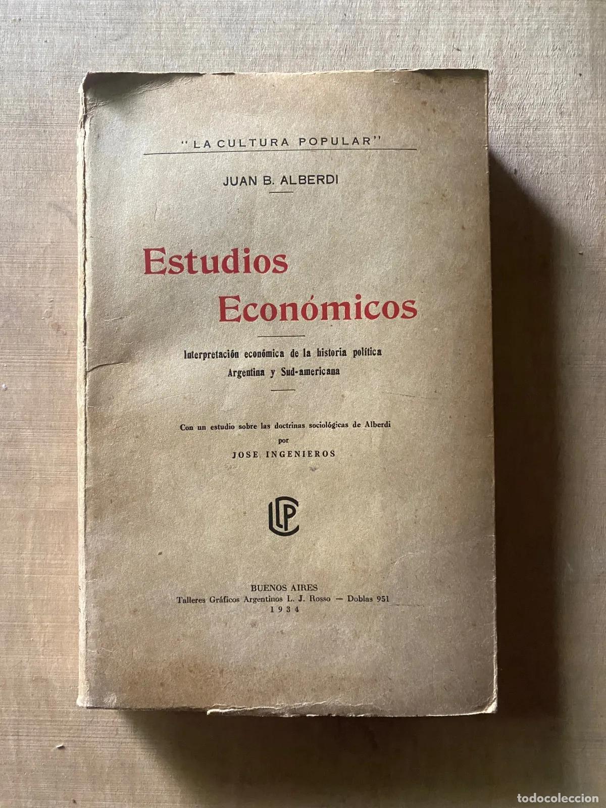 books: Juan Bautista Alberdi - Estudios Economicos