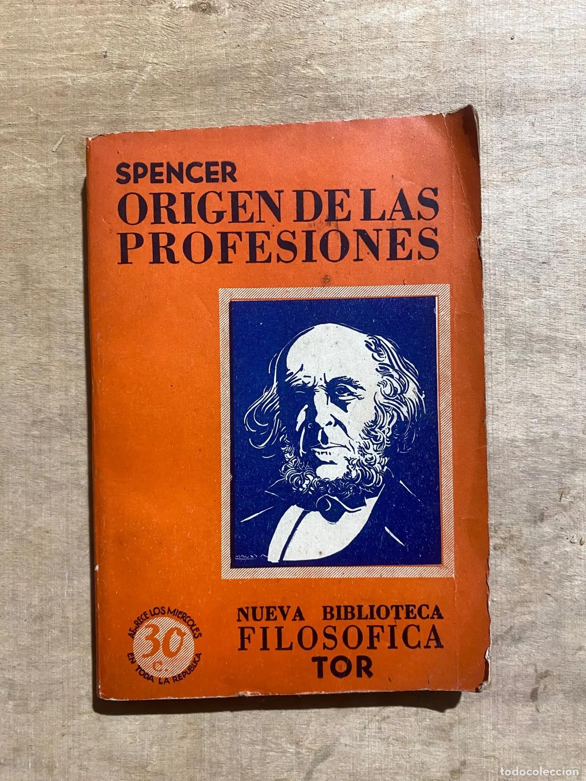 Livros em segunda m&atilde;o: Herbert Spencer - Origen de las profesiones