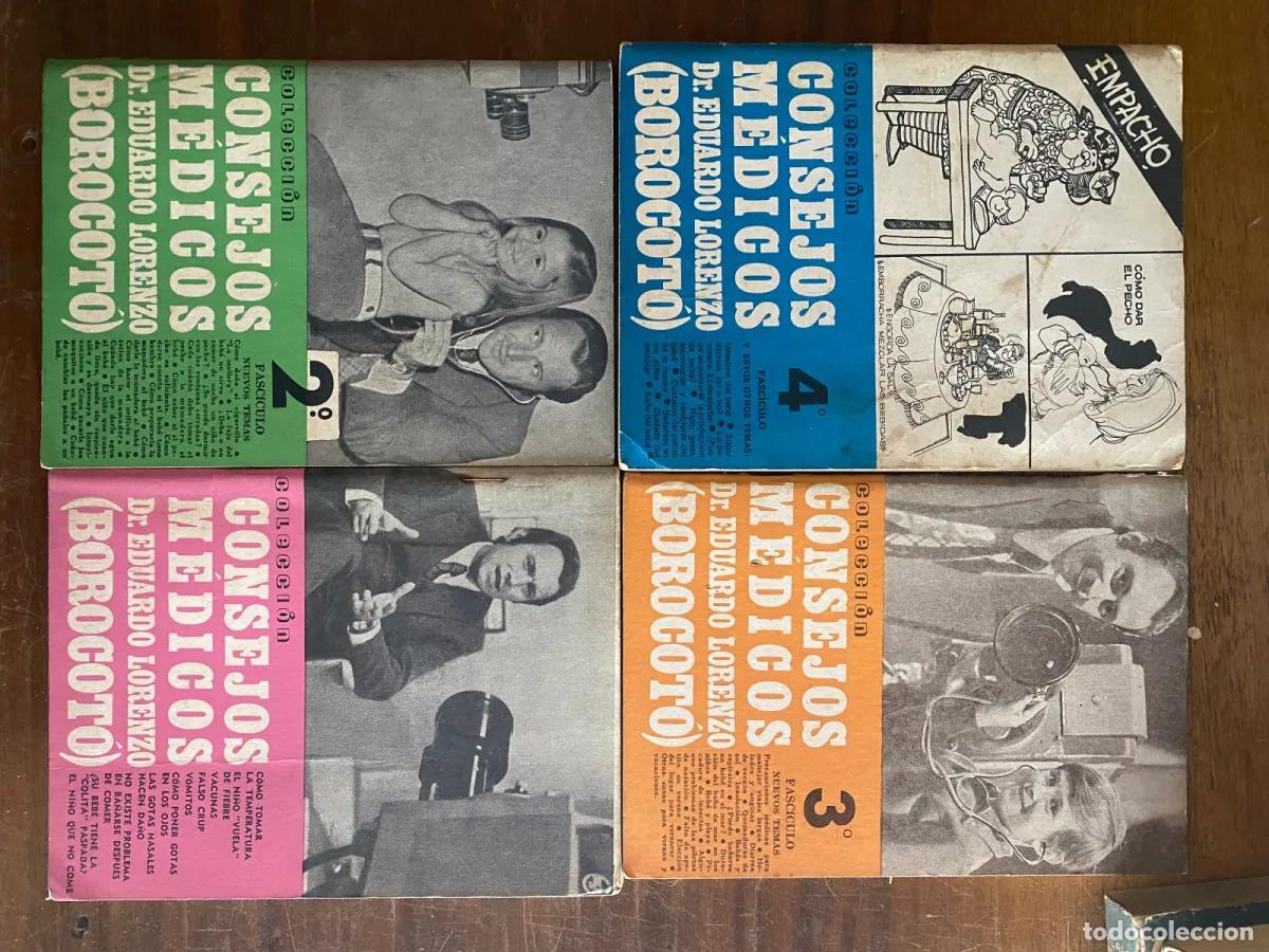 books: CONSEJOS MeDICOS Dr. EDUARDO LORENZO (BOROCOTo) Coleccion Fasciculos 1 al 4 completo aprox/lote vari