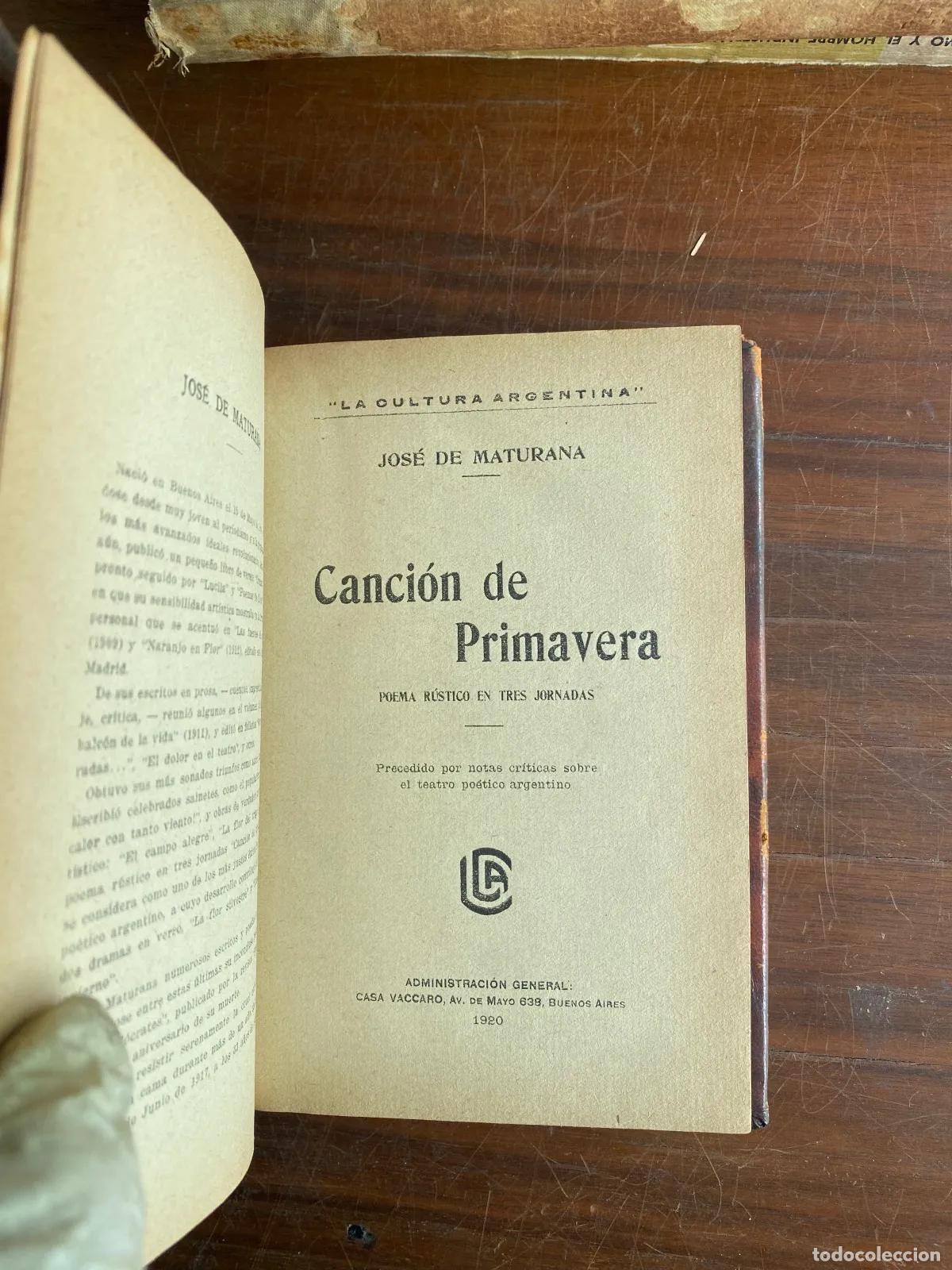 Libros: Jose de Maturana - Cancion de Primavera - Foto 1