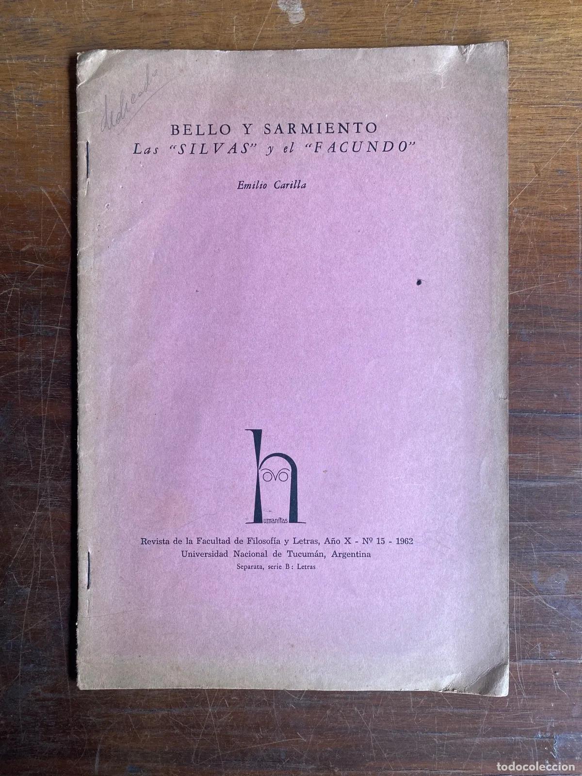 Livros em segunda m&atilde;o: Emilio Carilla - Bello y Sarmiento