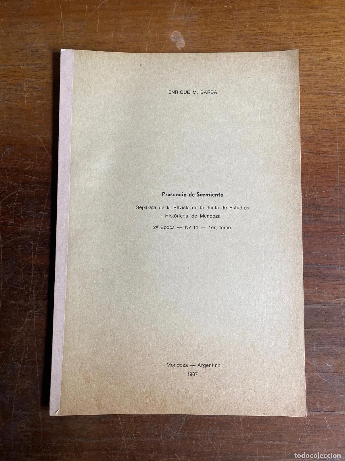 Livros em segunda m&atilde;o: Enrique M. Barba - Presencia de Sarmiento