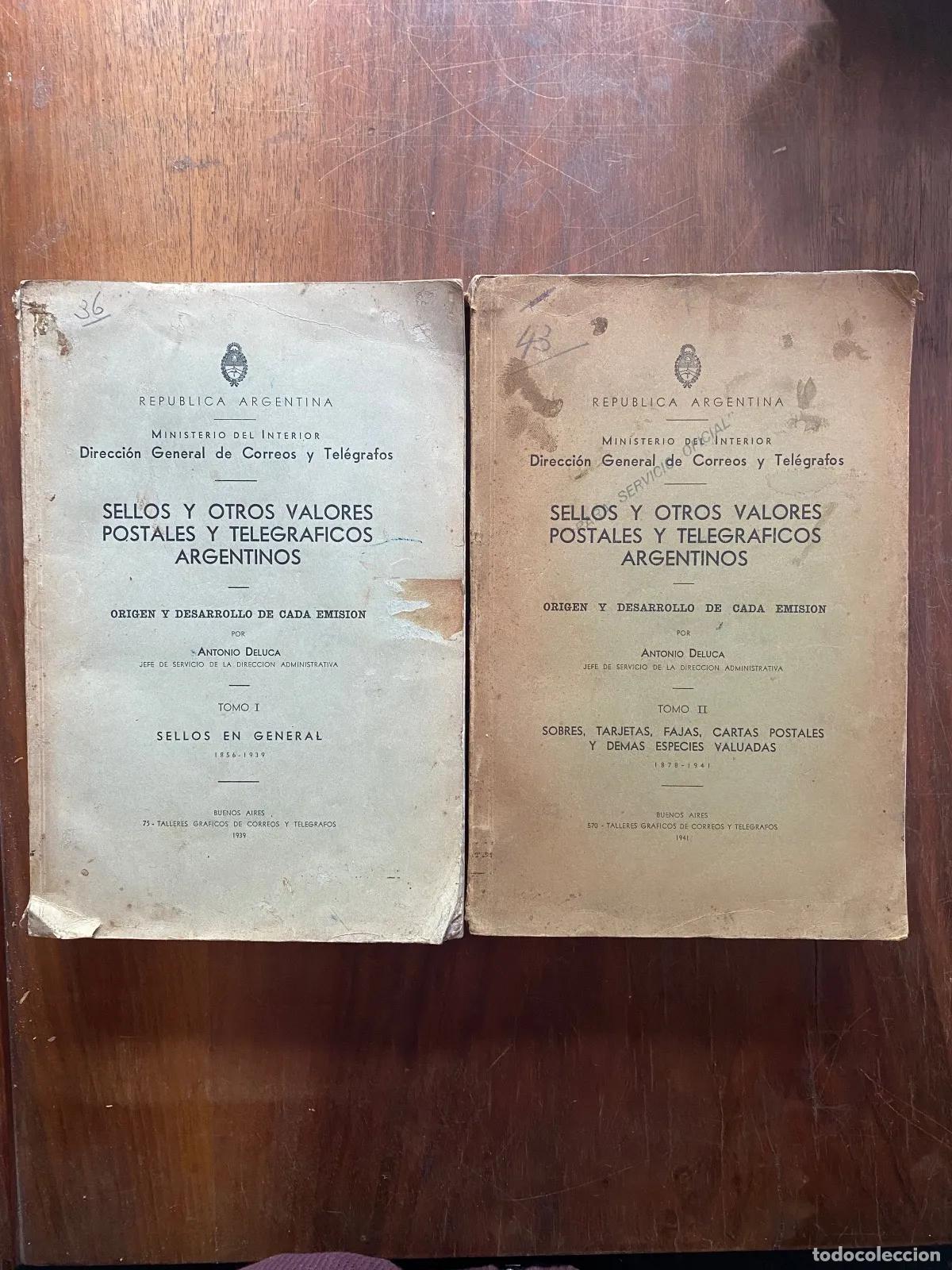 Livros em segunda m&atilde;o: Antonio Deluca - Sellos y otros valores postales y telegraficos argentinos
