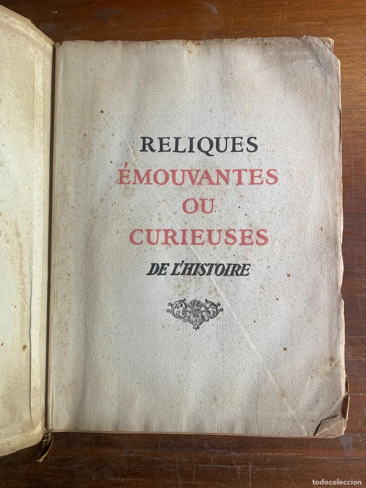 B&uuml;cher: Reliques emouvantes ou curieuses de l'histoire