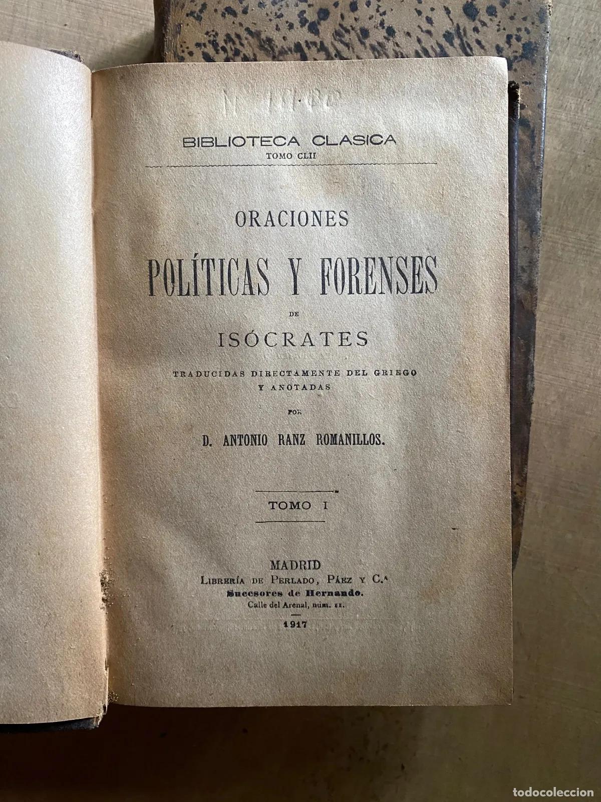 Libros: Isocrates - Oraciones politicas y forenses - Foto 1