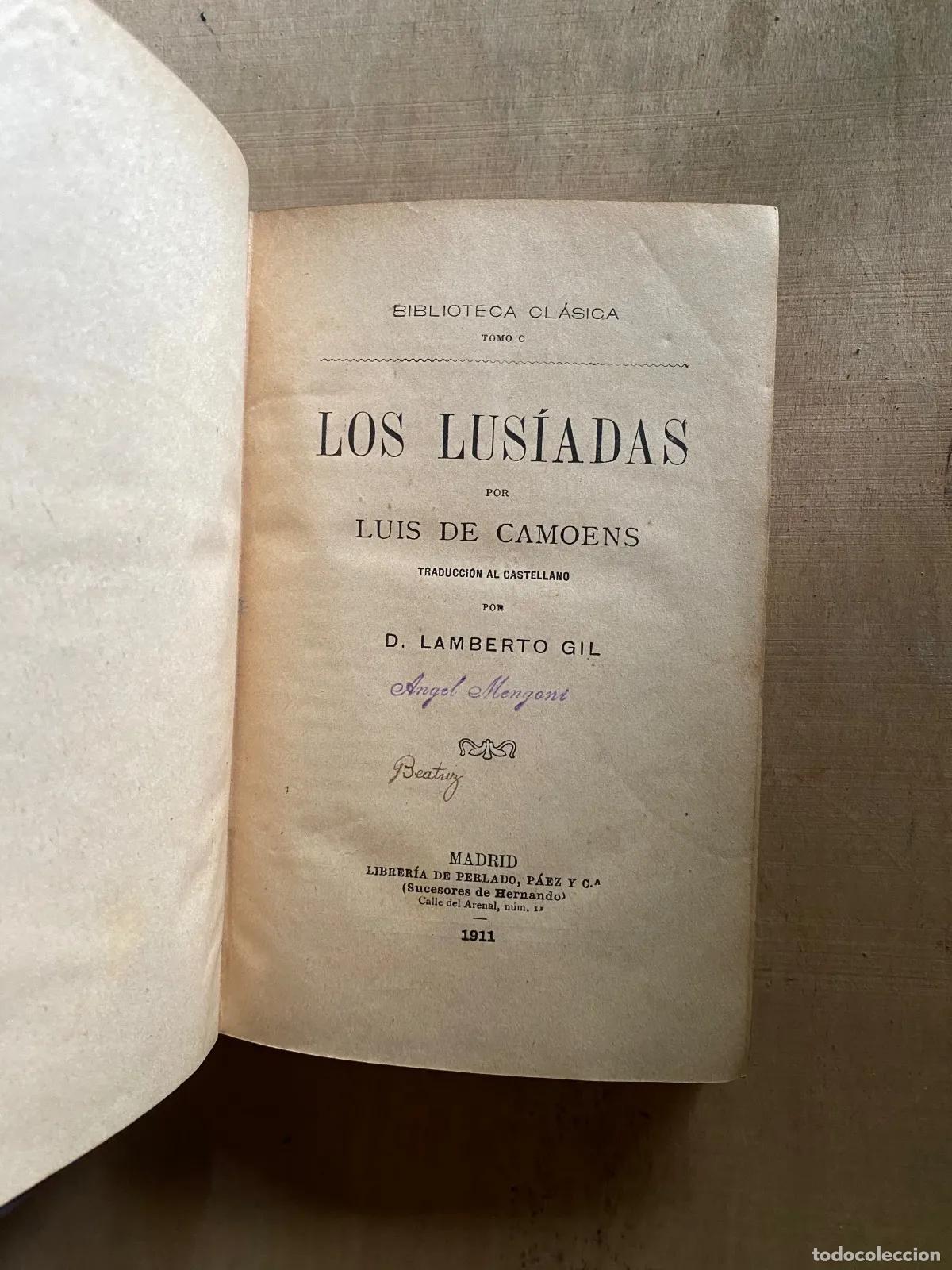 Libros: Luis de Camoens - Los Lusiadas