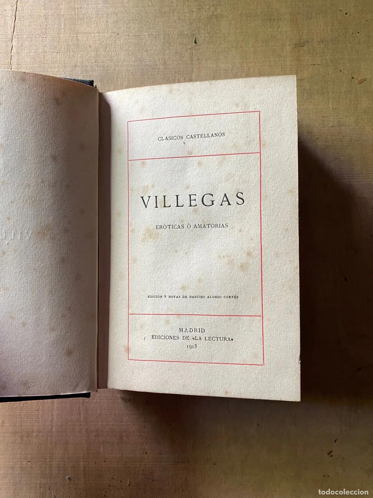 Livros em segunda m&atilde;o: Esteban Manuel de Villegas - Eroticas o amatorias
