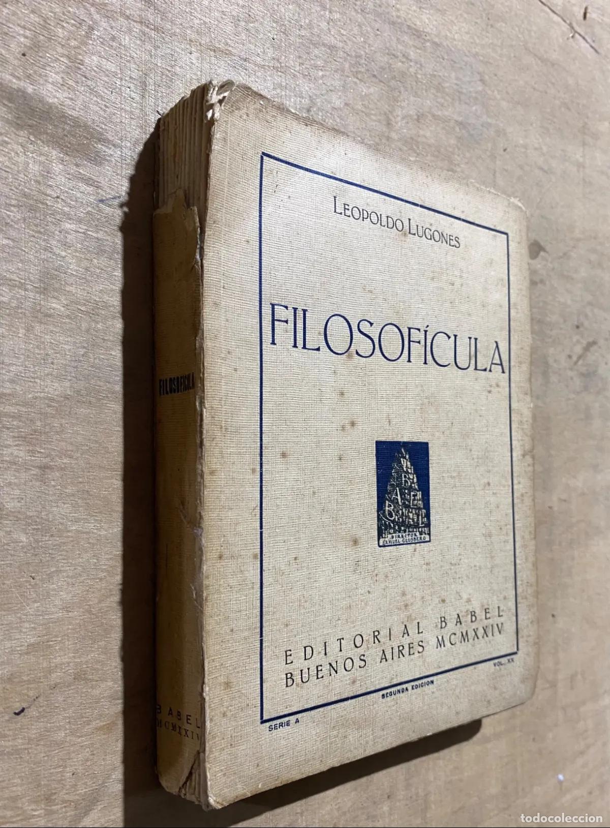 Livros em segunda m&atilde;o: Leopoldo Lugones - Filosoficula