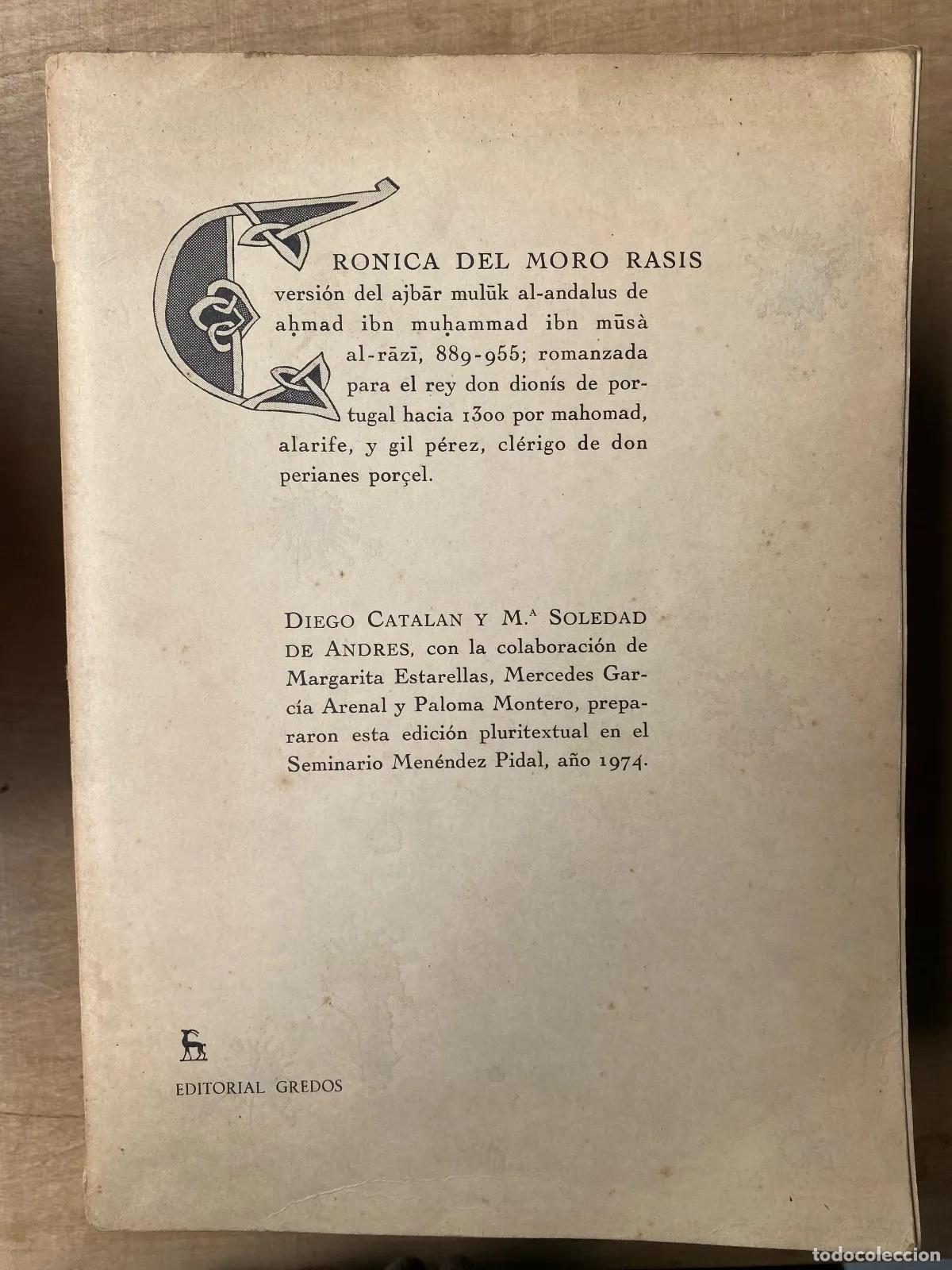 books: A?mad ibn Mu?ammad al-R?z? - Cronica del moro Rasis