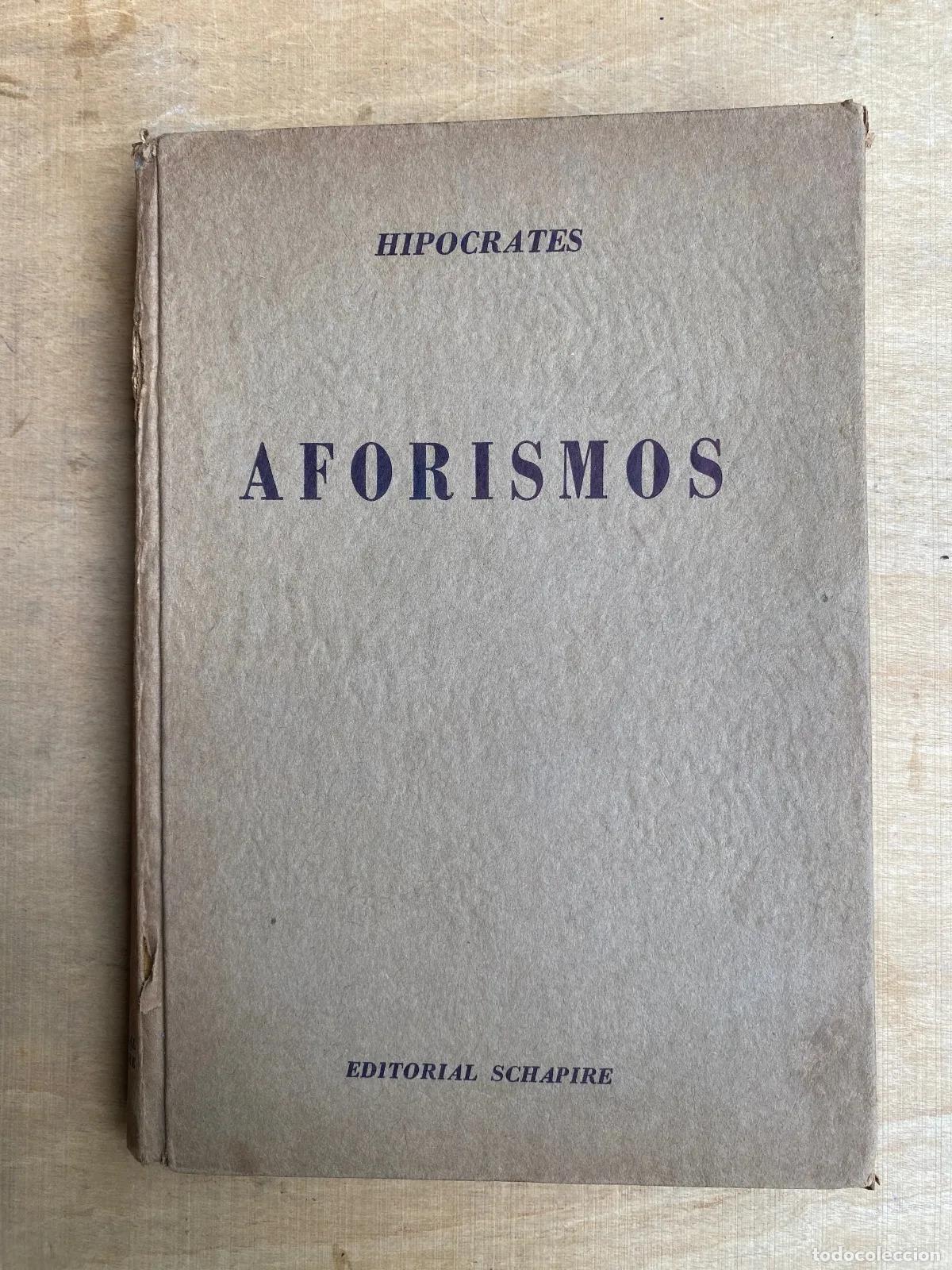 Libros: Hipocrates - Aforismos - Foto 1