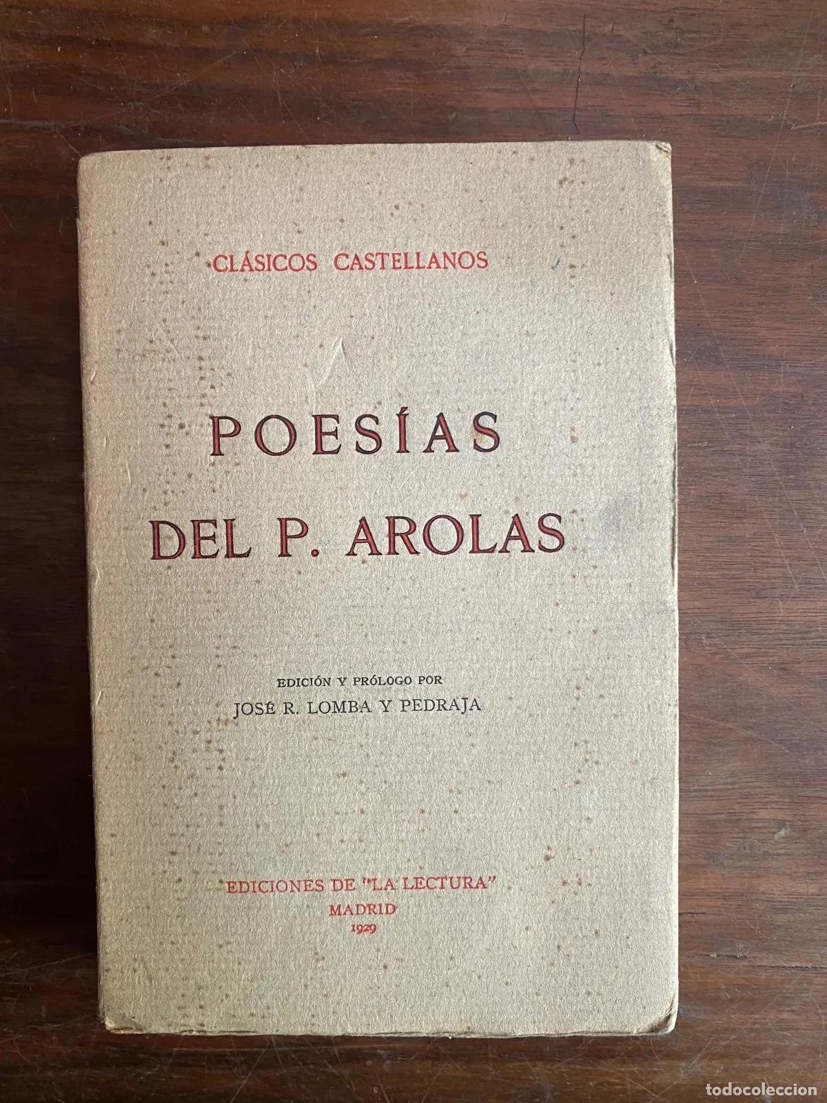 Libros: Juan Arolas - Poesias del P. Arolas