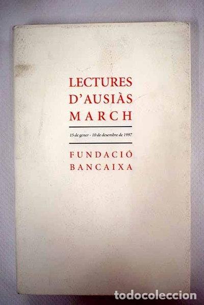 Libros: Lectures d'Ausi&agrave;s March- 9788489413283