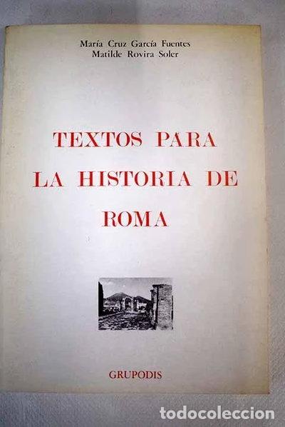 Livres: Textos para la historia de Roma- 9788486166144