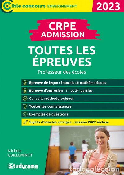 Libros: Crpe admission toutes les &eacute;preuves- 9782759047895