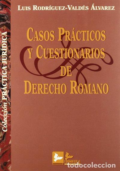 Libros: Casos pr&aacute;cticos y cuestionarios de derecho romano- 9788489493285
