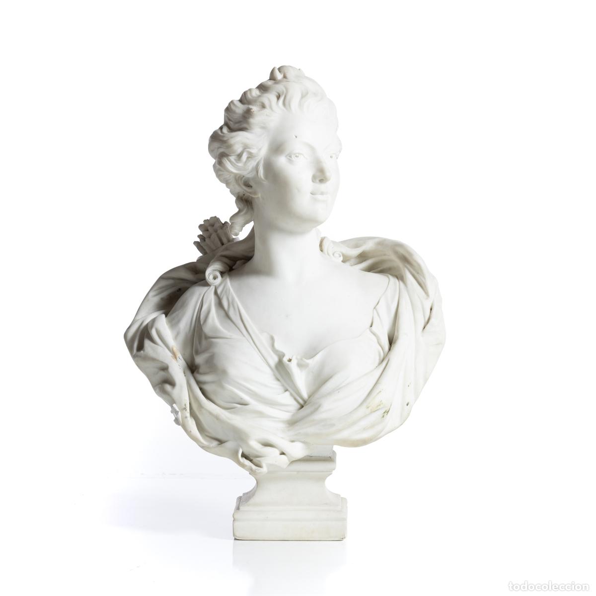 books: Escultura - Diana la Cazadora en m&aacute;rmol - 76 cm - siglo XIX