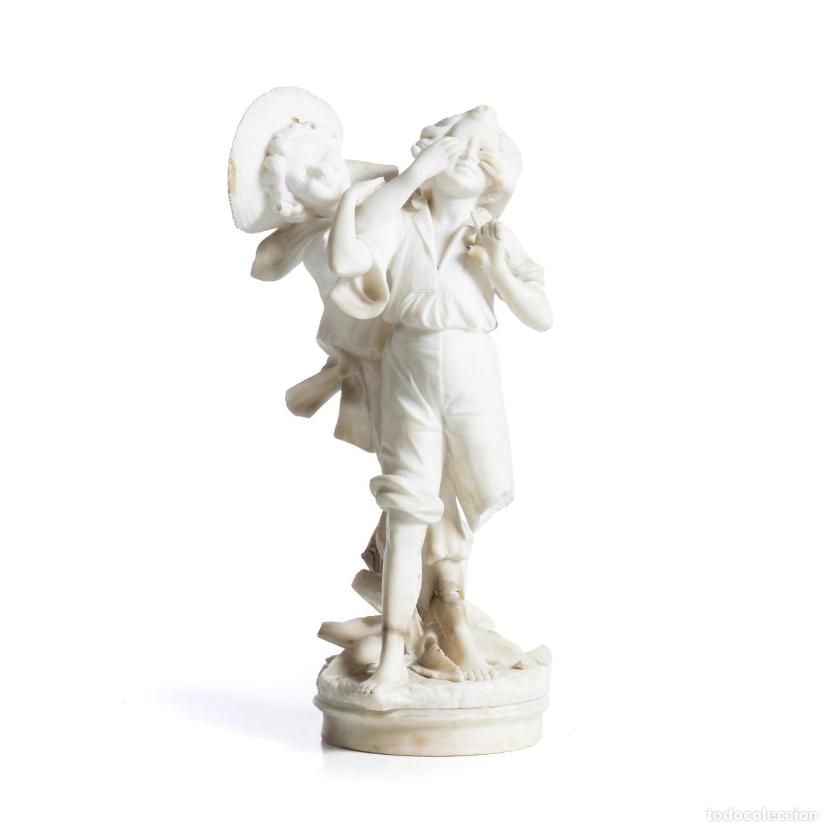 books: Escultura - Juego de lucha del ciego, firmada