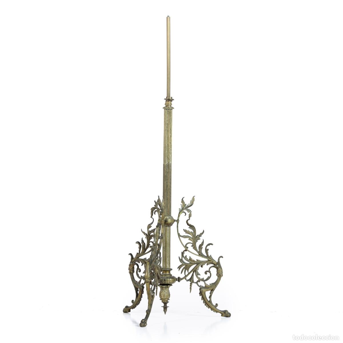 books: Iluminaci&oacute;n - L&aacute;mpara de pie alta Napole&oacute;n III - Siglo XIX - 149 cm