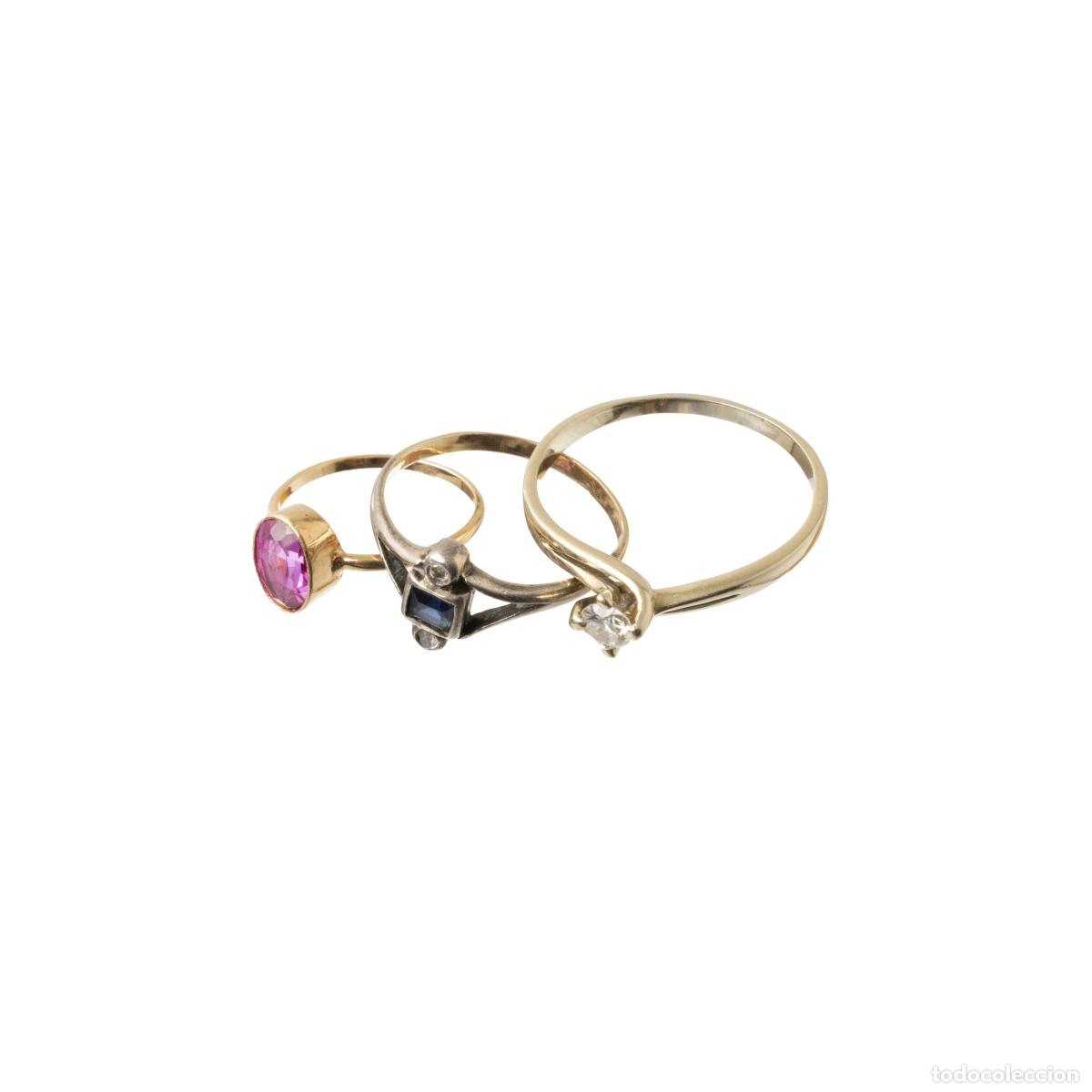 Libri di seconda mano: Joyas: Tres anillos de oro de 19,2 quilates.