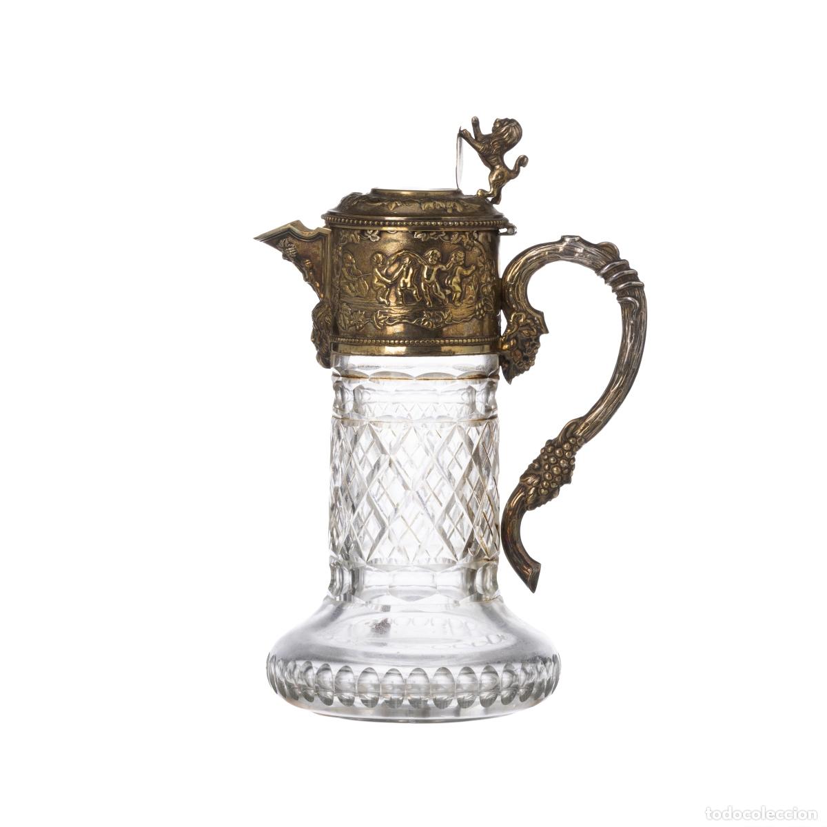 Libri di seconda mano: Taza de cristal facetado ba&ntilde;ada en plata