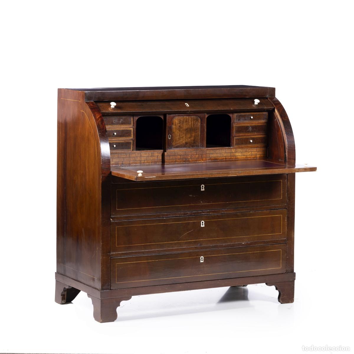 Libros: Mobiliario - Escritorio cil&iacute;ndrico - Biedermeier