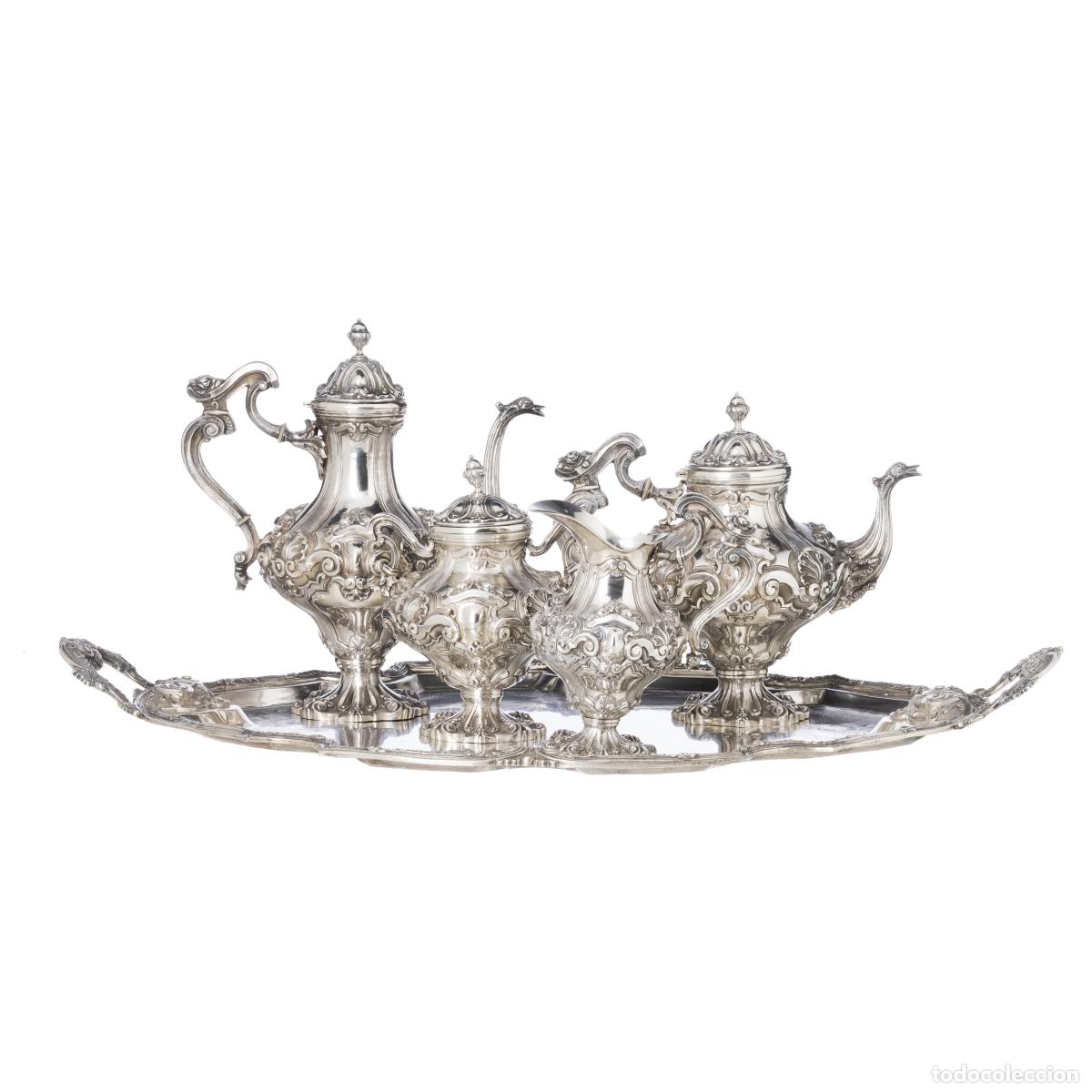 Libros: Cubiertos - Juego de t&eacute; con bandeja de plata - 80 cm - Foto 1
