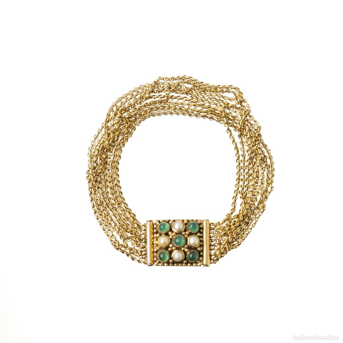 Libros: Joyas: Pulsera de oro de 19,2 quilates con cierre pav&eacute;.