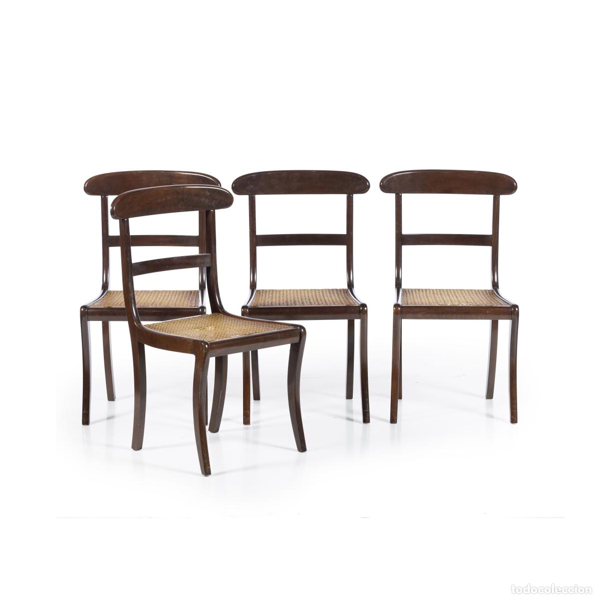 Libros: Muebles - Juego de cuatro sillas