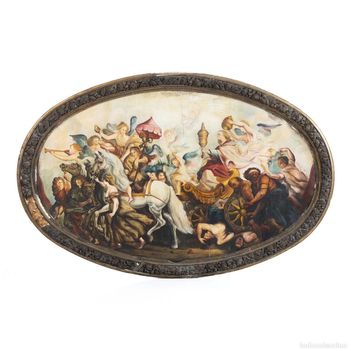 books: Pintura - El triunfo de la Iglesia - Giovanni Rossi - Siglo XIX - 200 cm
