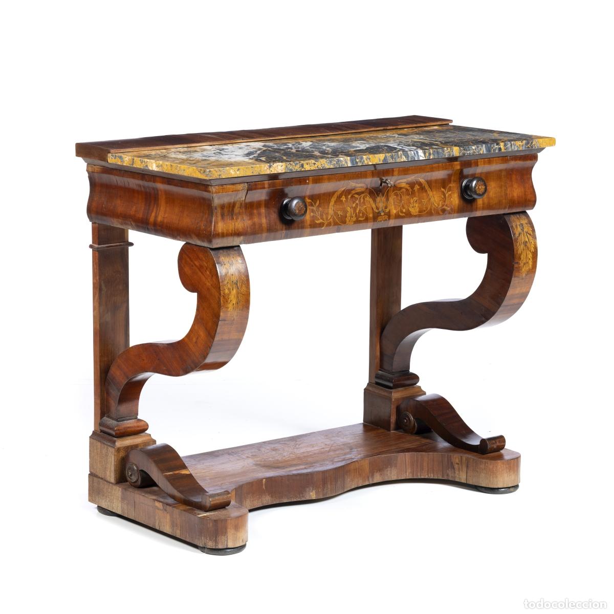 Libros: Muebles - Mesa consola - Siglo XIX - Foto 1