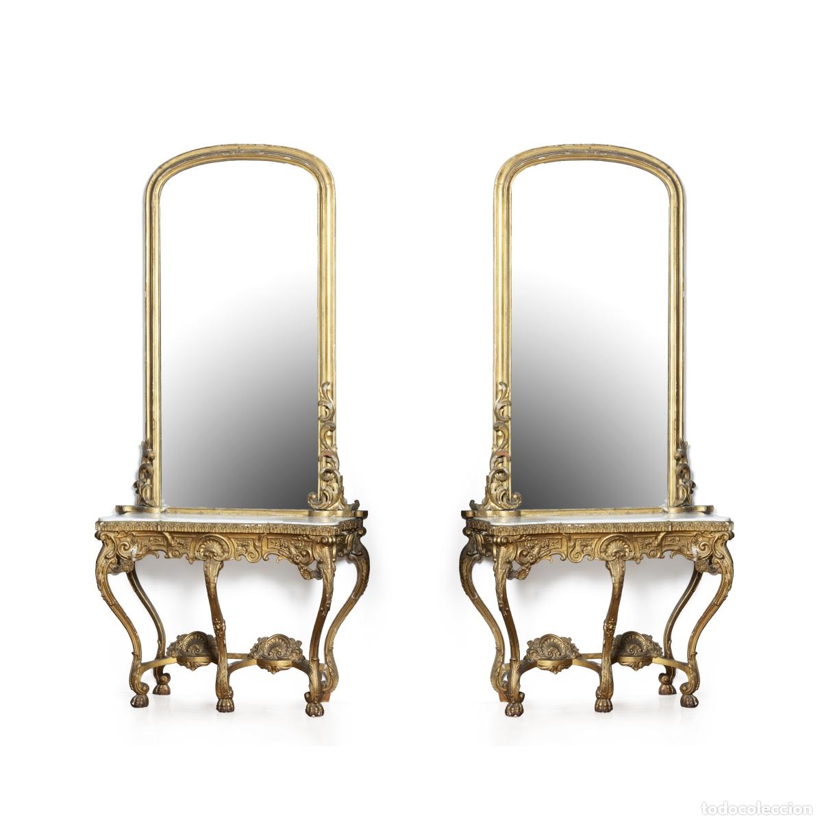 Livros em segunda m&atilde;o: Muebles - Par de mu&ntilde;ones - 265 cm - Siglo XIX