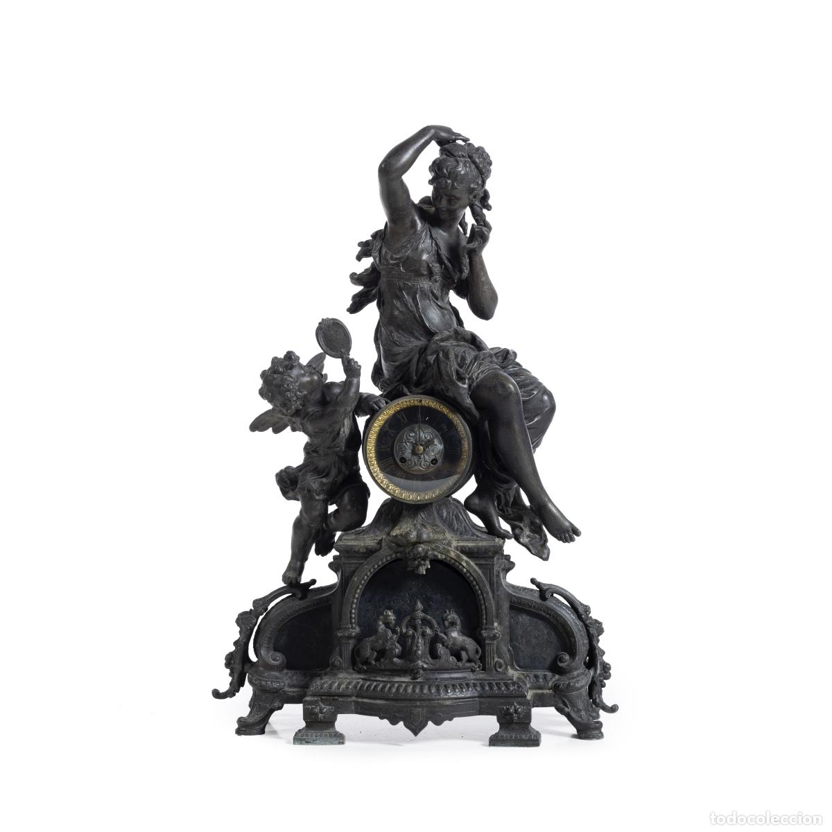 Livros em segunda m&atilde;o: Relojes - Adolphe Ferdinand Moreau (1827-1882) - 'Nymphe Surprise' - Reloj de sobremesa
