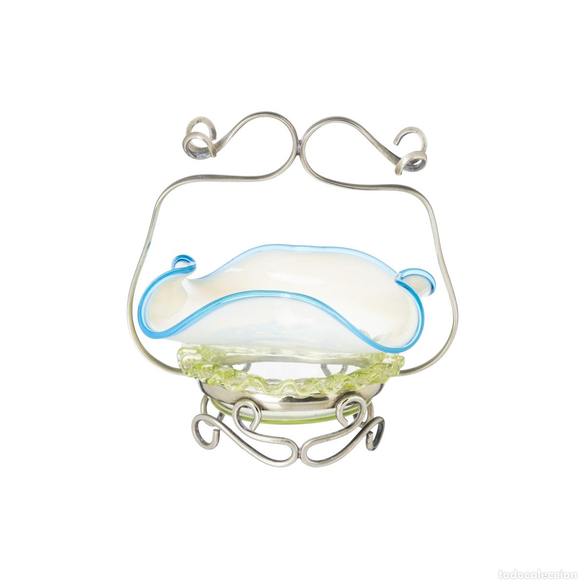 Libri di seconda mano: Cristal y vidrio - Soporte para anillos - Siglo XIX