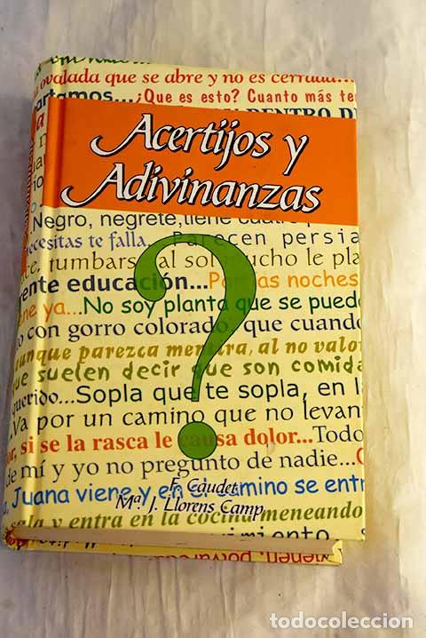 books: Acertijos y adivinanzas.- Garc&iacute;a Fern&aacute;ndez, Jos&eacute; Luis; Fern&aacute;ndez, Concha