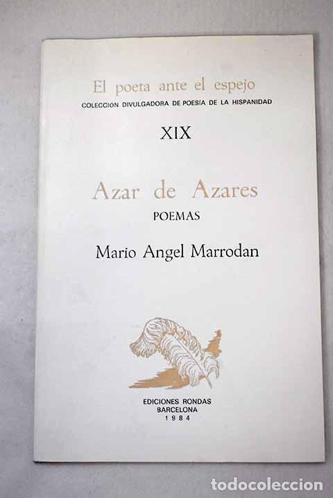 Libros: Azar de azares: poemas.- Marrod&aacute;n, Mario &Aacute;ngel