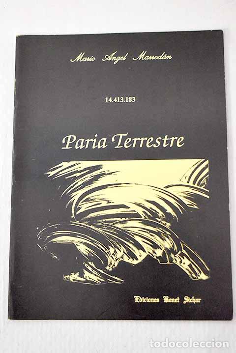 Libros: 14.413.183, paria terrestre.- Marrod&aacute;n, Mario &Aacute;ngel