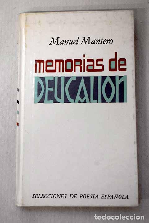 Libros: Memorias de Deucalion.- Mantero, Manuel