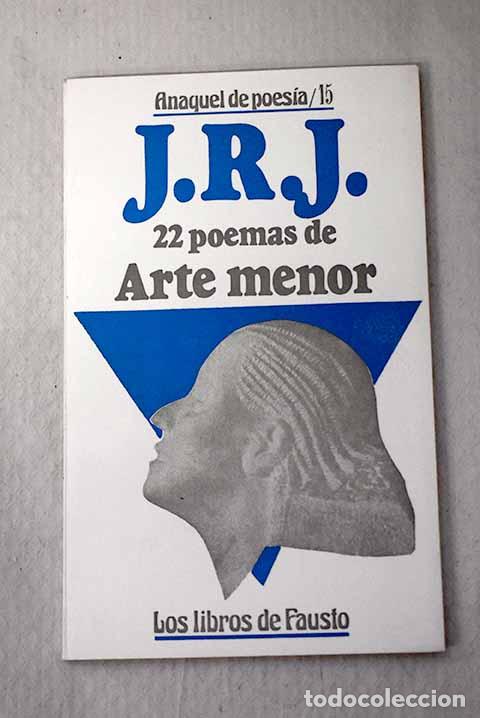 Libros: 22 poemas de arte menor.- Jim&eacute;nez, Juan Ram&oacute;n