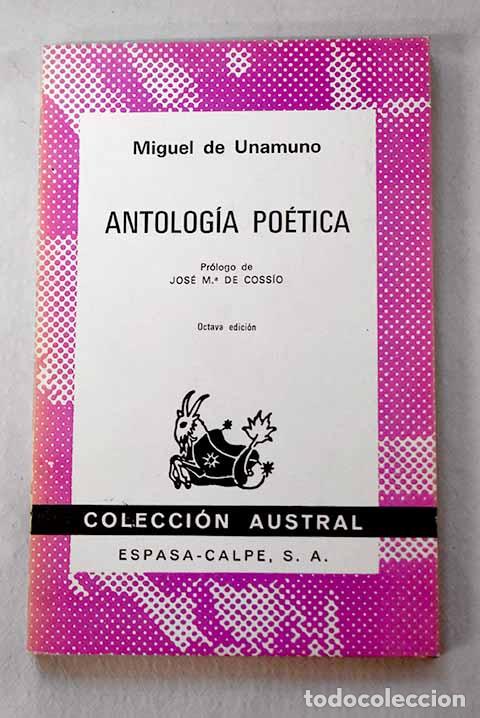 books: Antolog&iacute;a po&eacute;tica: Unamuno, Miguel de.- Unamuno, Miguel de