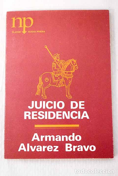 B&uuml;cher: Juicio de residencia.- &Aacute;lvarez Bravo, Armando