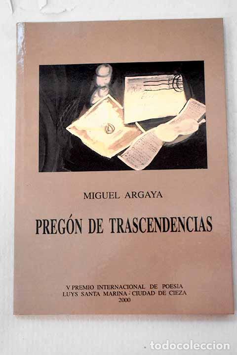 books: Preg&oacute;n de trascendencias.- Argaya, Miguel