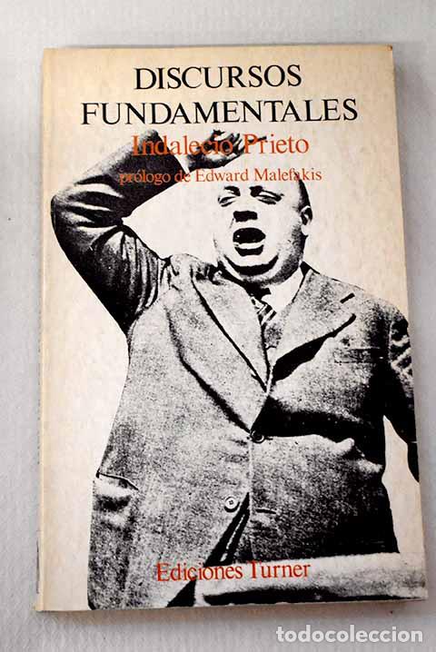 Libros: Discursos fundamentales.- Prieto, Indalecio