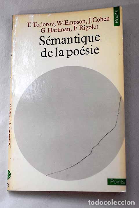 Libros: S&eacute;mantique de la po&eacute;sie - Foto 1