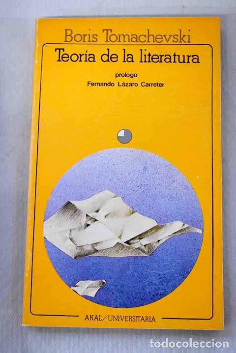 Libros: Teor&iacute;a de la literatura.- Tomachevski, Boris V. - Foto 1